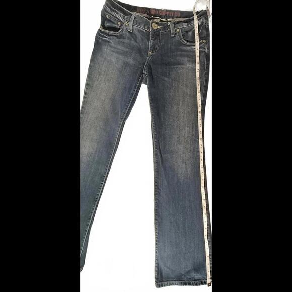 Y2k Mossimo Supply Co Women's 7R Fit 6 W30 L32 Dark Wash Bootcut Western Jeans - Picture 13 of 16